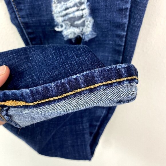 Levi's 311 Shaping Skinny Dark Distressed Jeans 30 - Picture 6 of 10